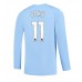 Tanie Strój piłkarski Manchester City Jeremy Doku #11 Koszulka Podstawowej 2023-24 Długie Rękawy